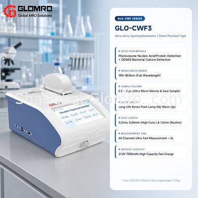 Ultra-micro Spectrophotometer CWF3 7000mAh Battery Android Touchscreen Lab Equipment
