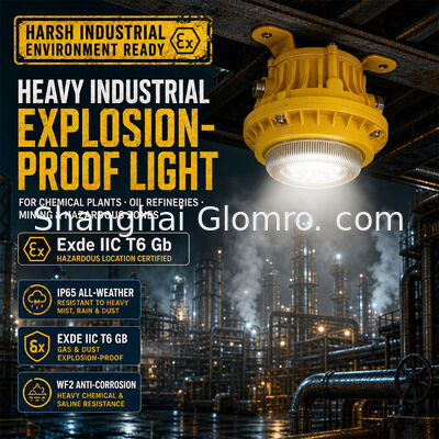Maintenance-free Explosion-proof Lamp Corrosion Resistant Wall Mount Light 10W Glass Lens Industrial Corridor Tunnel Lighting