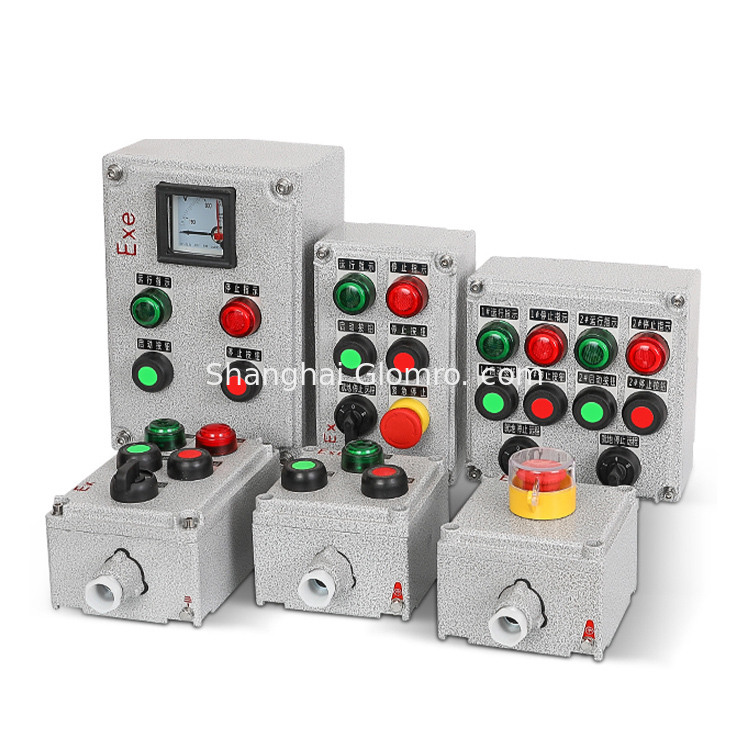 220v 380v Atex Approved Round Explosion Proof Control Push Button Explosion Proof Operation Column