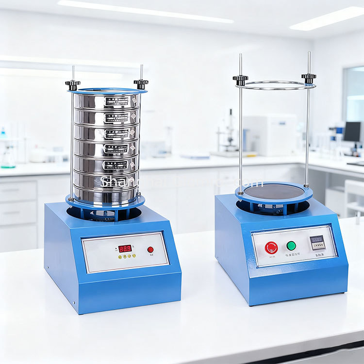 Electric vibrating screen oscillator for analyzing the particle size of stainless steel used in ores