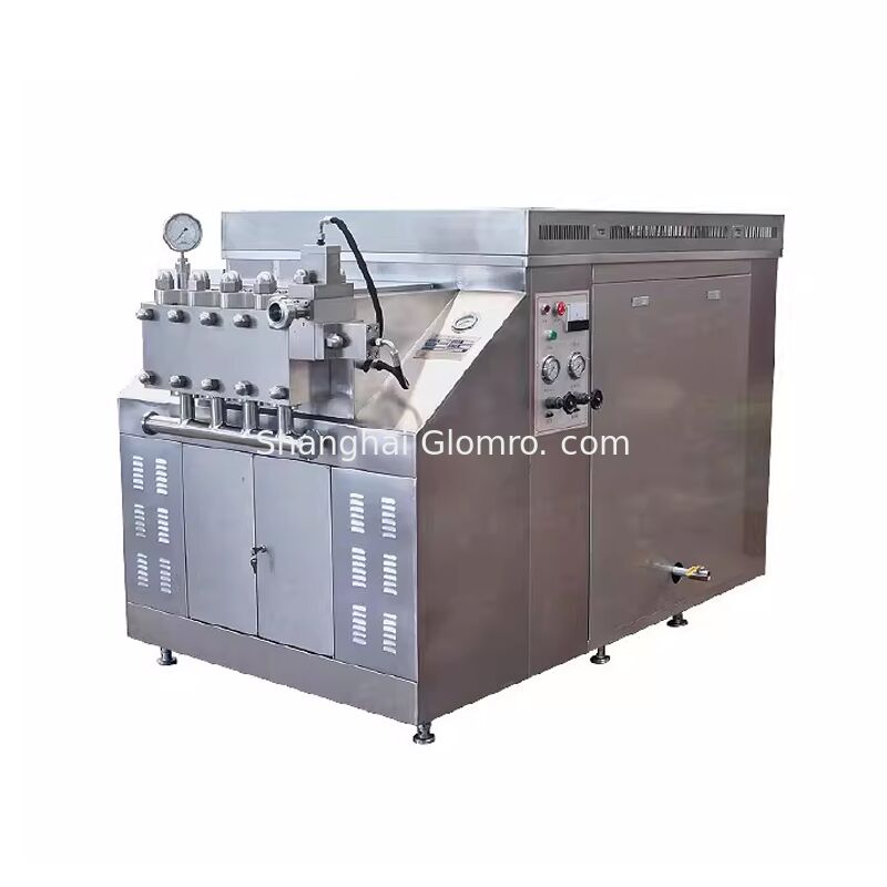 500 to 1000L/H Industrial High Pressure Homogenizer Machine for Liquid Milk Juice Dairy Cream Processing Equipment